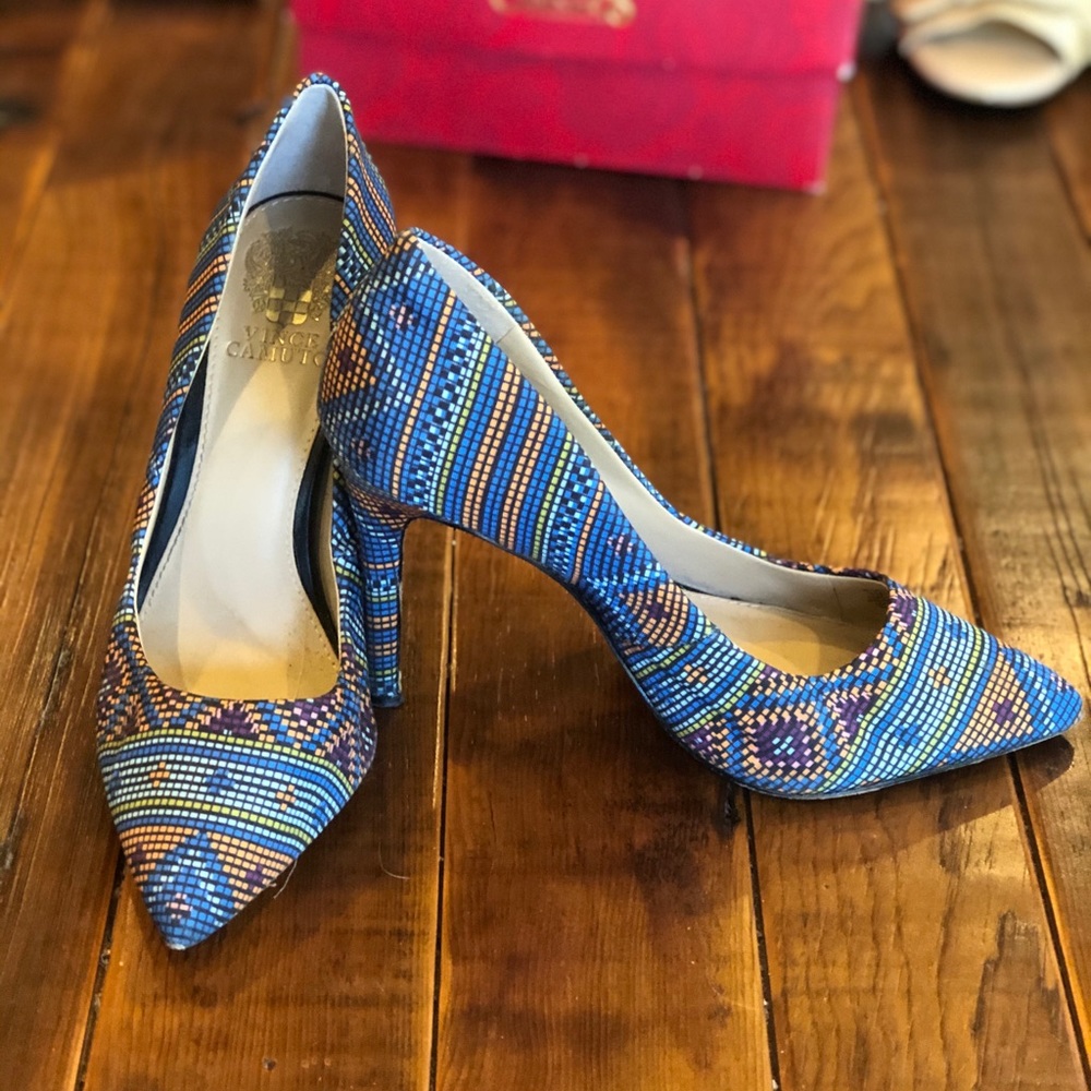 Vince Camino Callista Aztec Pointed Toe Pumps
